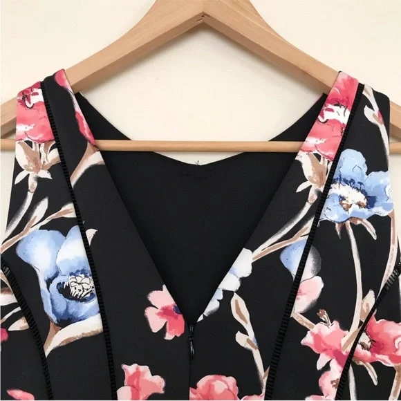 White House Black Market Floral Fit & Flare Dress - Picture 10 of 16